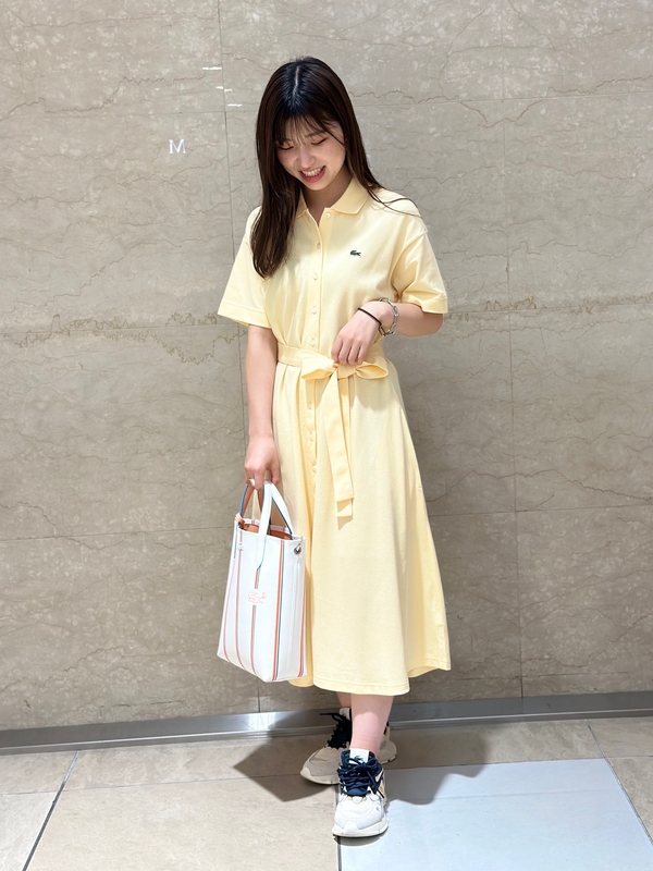 鹿の子地ポロドレス EF7923L - ラコステ（LACOSTE）公式