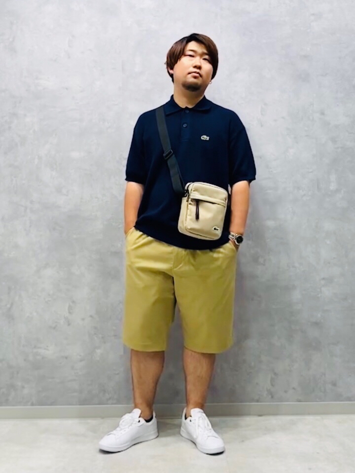 ミックスストライプニットポロシャツ AH7642L - ラコステ（LACOSTE 
