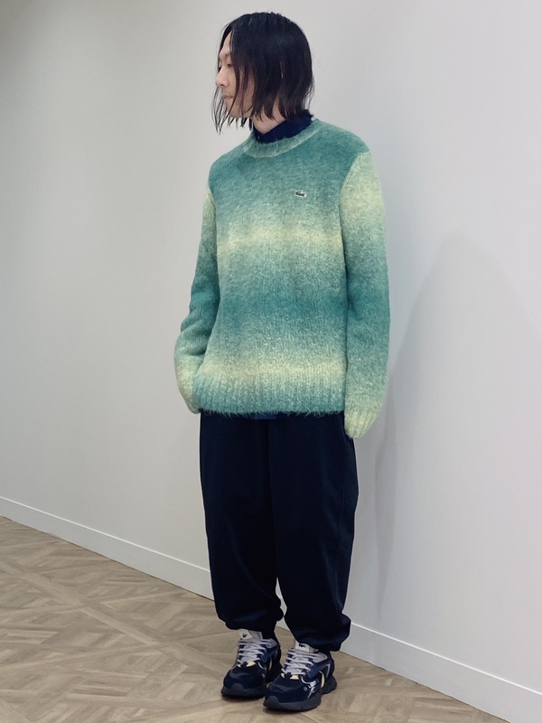 グラデーションボーダーニットセーター AH5664 - ラコステ（LACOSTE 