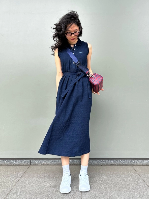インディゴノースリーブポロドレス EF007J - ラコステ（LACOSTE