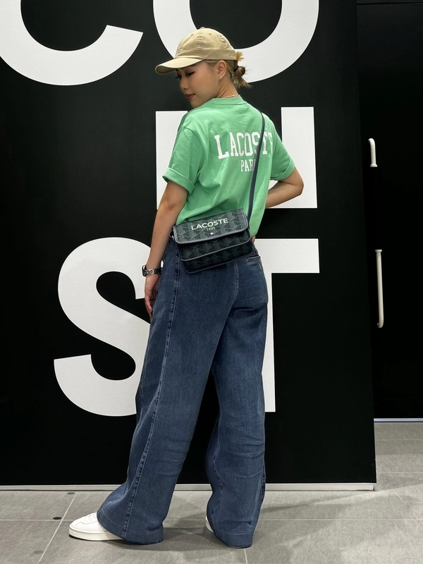 ヘリテージキャンバス ジャガードモノグラムフラップショルダーバッグ