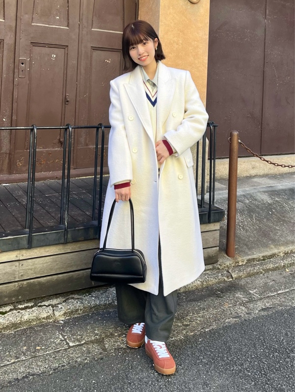 LACOSTE イタリア製 最高級 ダブルブレストコート チェスターコート LACOSTE イタリア製 最高級 ダブルブレストコート チェスターコート