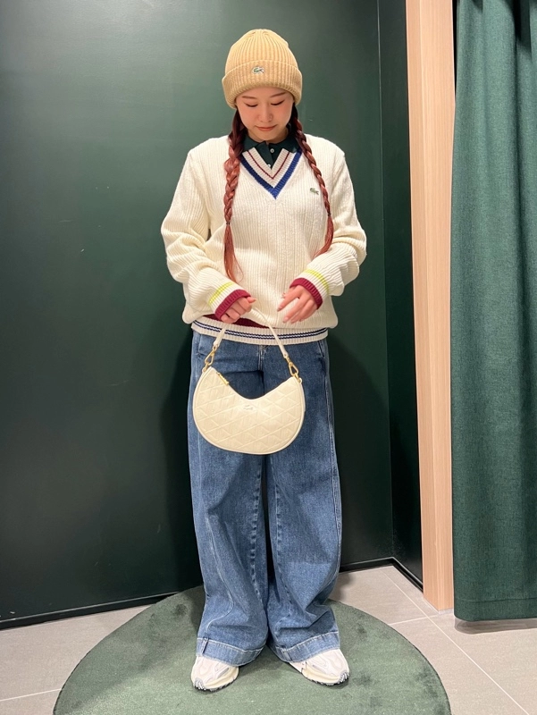 Lacoste ニット帽とマフラーセット グリーン ウールリブニットキャップ RK032J - ラコステ(LACOSTE)公式