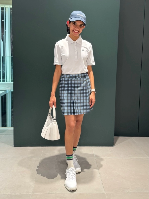 LACOSTE/ラコステ/レディース/スカート/ゴルフウエア ウルトラドライチェックゴルフスカート JF8653 - ラコステ