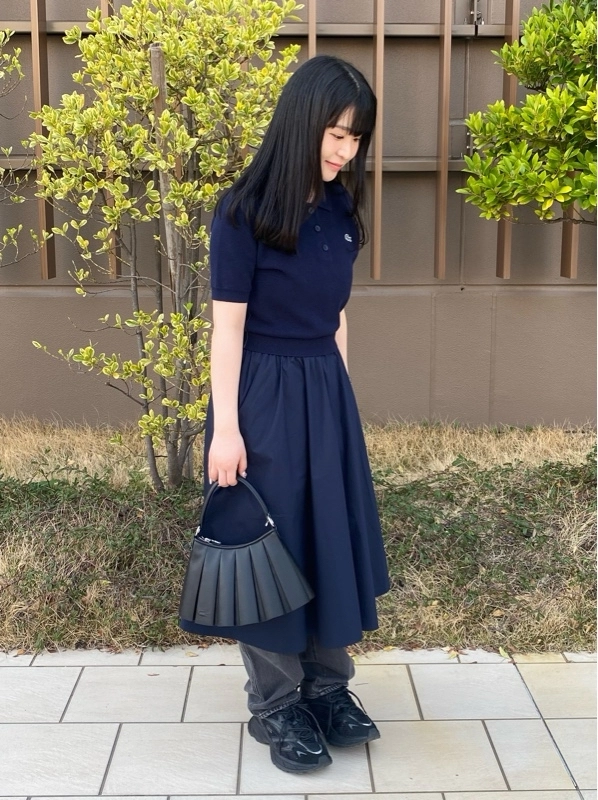 コンビネーションマテリアルポロドレス EF9481 - ラコステ（LACOSTE