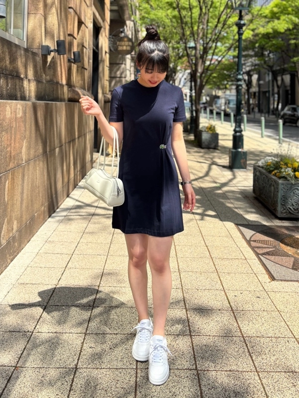 ワニロゴプリーツTシャツドレス EF0583 - ラコステ（LACOSTE）公式