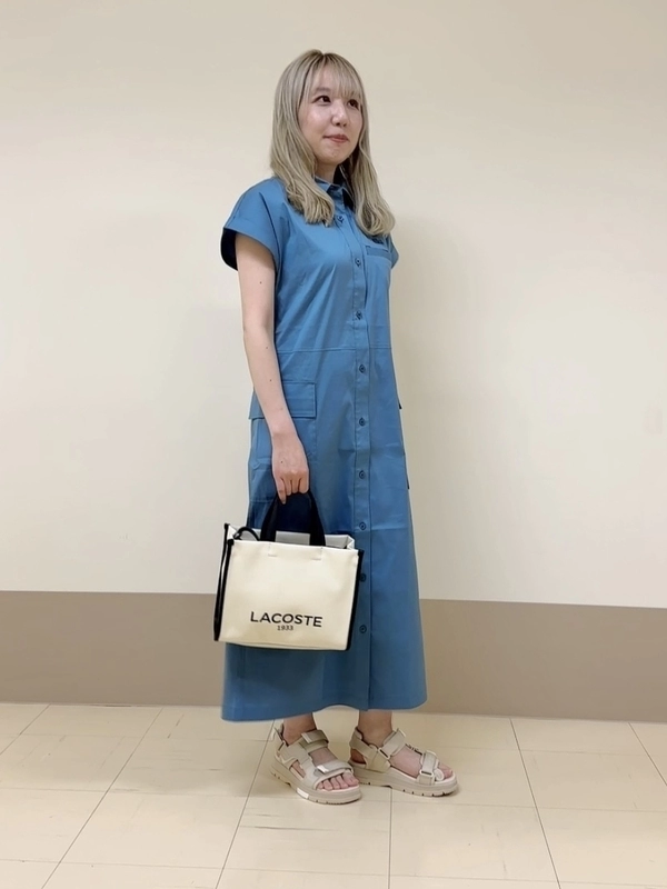 キモノスリーブシャツドレス EF020J - ラコステ（LACOSTE）公式