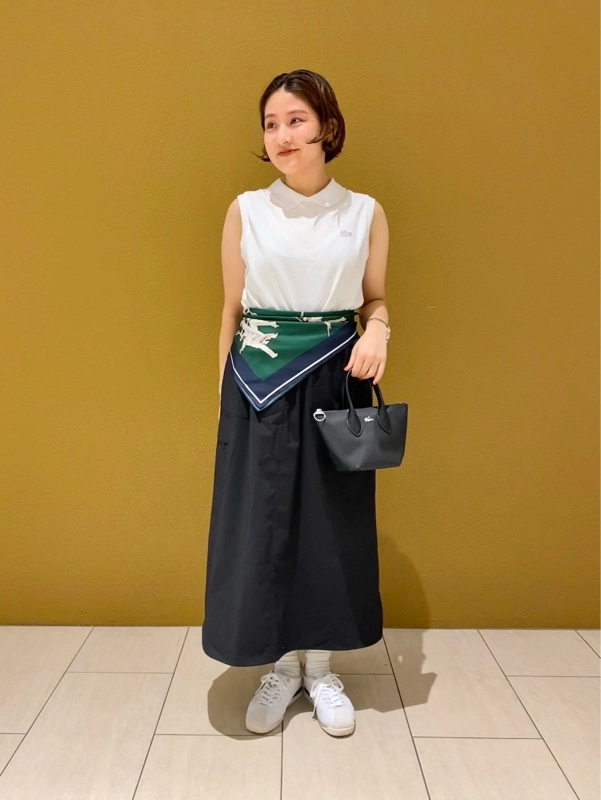 ラコステ　LACOSTE　シルク　コットン　スカーフ ルネ・ラコステシルクスカーフ | LACOSTE/ラコステ | 三越伊勢丹