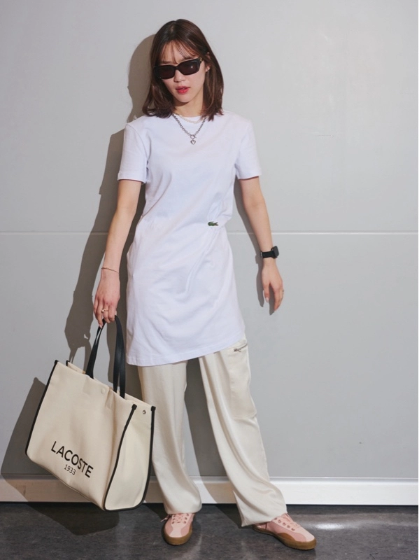 ■LACOSTE■ラコステ ビッグテンプルウェリントンサングラス ビッグテンプルウェリントンサングラス L6047S - ラコステ