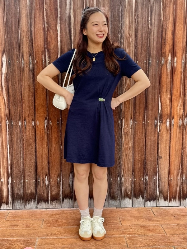 ワニロゴプリーツTシャツドレス EF0583 - ラコステ（LACOSTE）公式