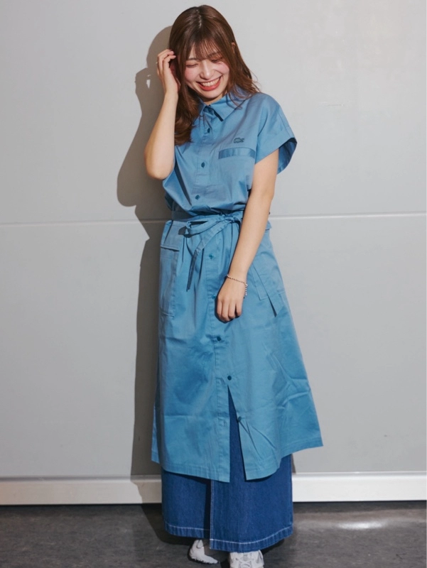キモノスリーブシャツドレス EF020J - ラコステ（LACOSTE）公式