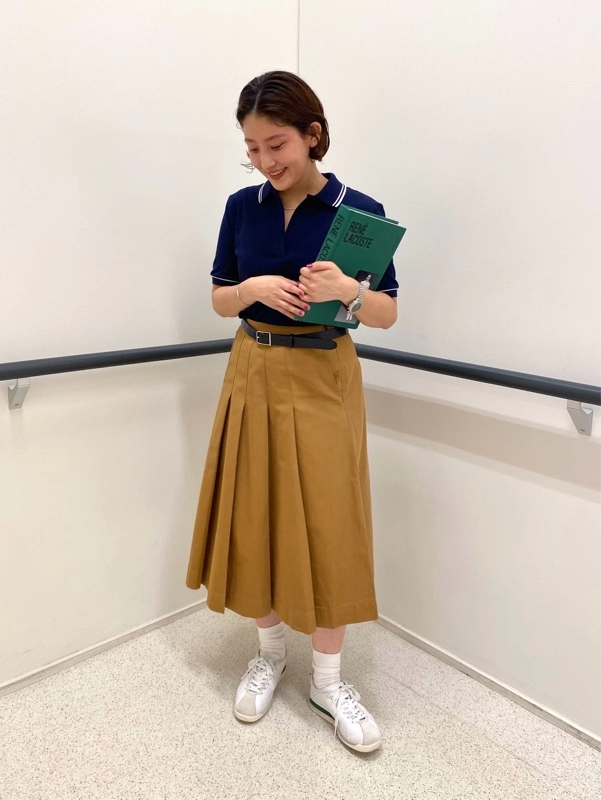 【関税込み】☆LOEWE☆ コットンツイル ミディ丈スカート 関税込み】☆LOEWE☆ コットンツイル ミディ丈スカート