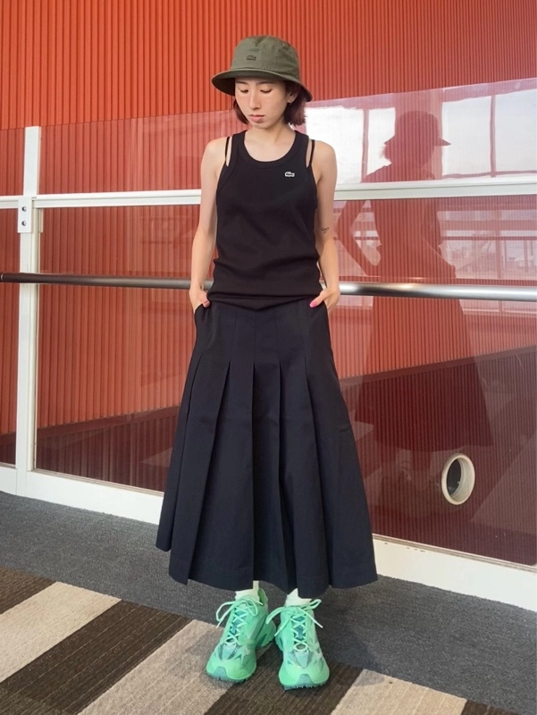 LACOSTE★IZZIE BUCKET BAG★Best Seller 25年型★人気早期完売 セール】 吸水速乾 COOL MAX クールマックス シアサッカー
