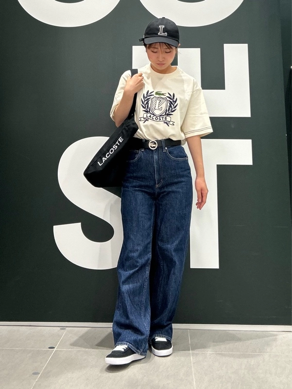 シルバーサークルバックルベルト PLW0736 - ラコステ（LACOSTE