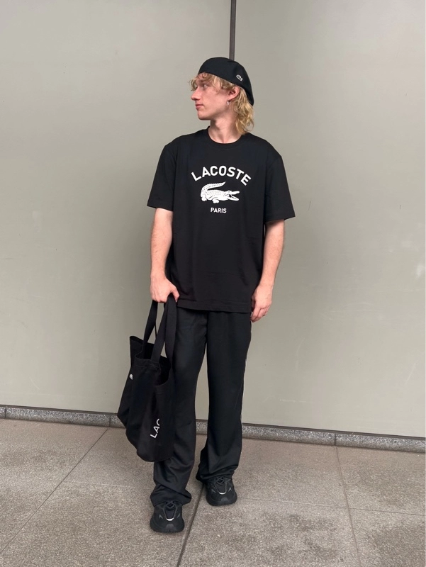 国内配送★LACOSTE★アーチネームカレッジロゴTシャツ アーチネームカレッジロゴTシャツ TH2733 - ラコステ（LACOSTE