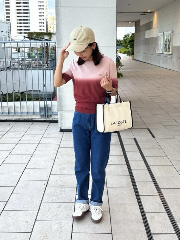 ラコステ　キャンバス ボストンバッグ ラコステ/ボストンバッグ/レッド/コーティングキャンバスの買取