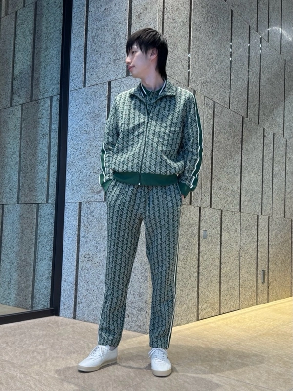 サイドテーピングモノグラムジャカードトラックパンツ XH1440