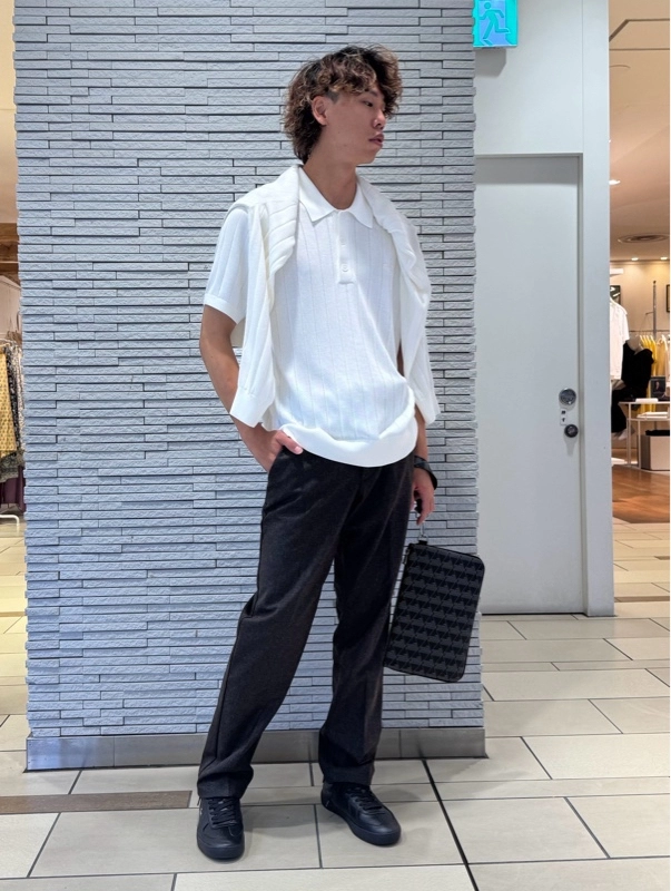 ウールブレンドヘリンボーンパンツ HH9228 - ラコステ（LACOSTE）公式