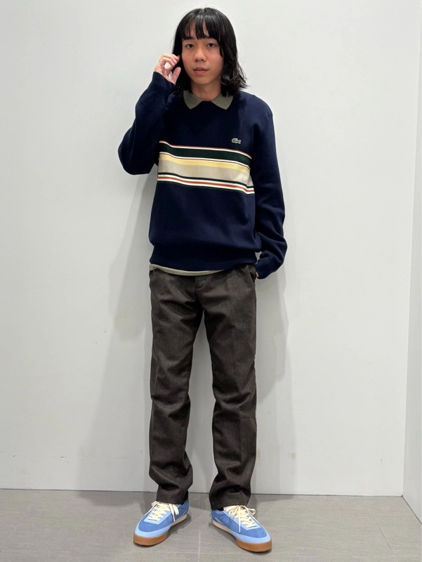 ウールブレンドヘリンボーンパンツ HH9228 - ラコステ（LACOSTE）公式