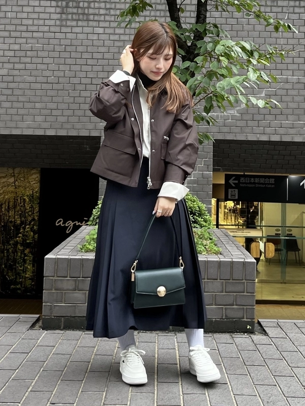 ブレンドウールプリーツラップスカート JF5406 - ラコステ（LACOSTE