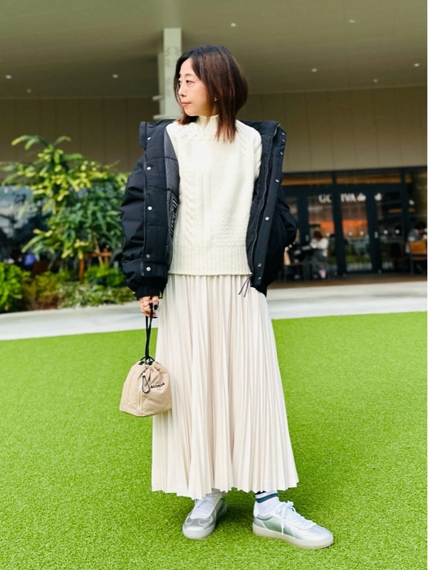 パッチワークエフェクトウールニットハイネックセーター AF3974