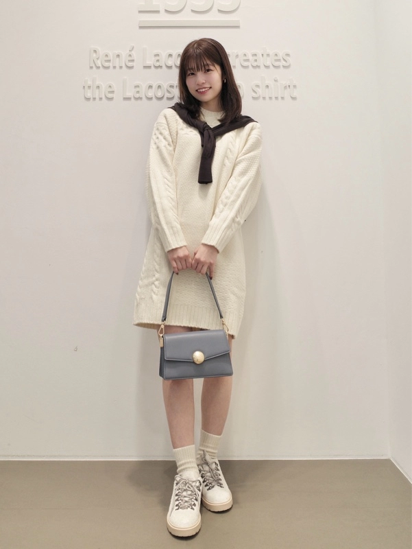 パッチワークエフェクトウールニットドレスセーター EF4173 - ラコステ