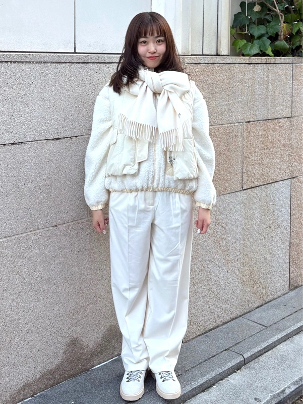 リブニットスタンドカラーボアジャケット BF011J - ラコステ（LACOSTE