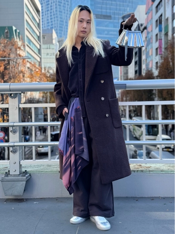 ダブルブレストバージンウールロングコート BF8413 - ラコステ