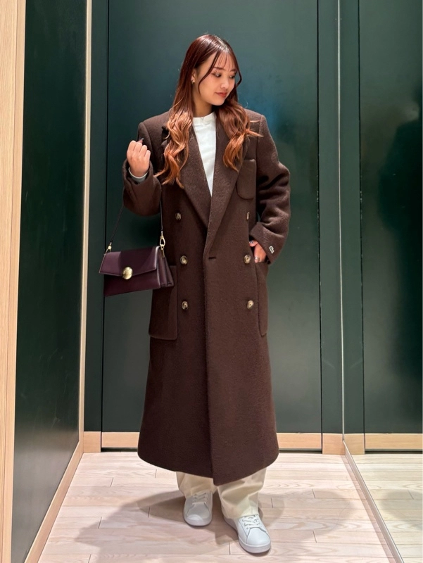 ダブルブレストバージンウールロングコート BF8413 - ラコステ