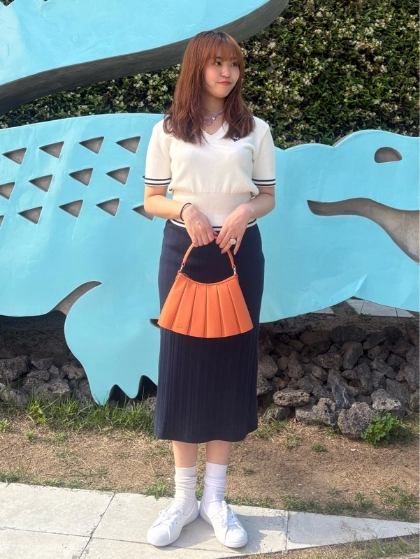 フランスメイド スキッパーネックポロシャツ AF9842 - ラコステ